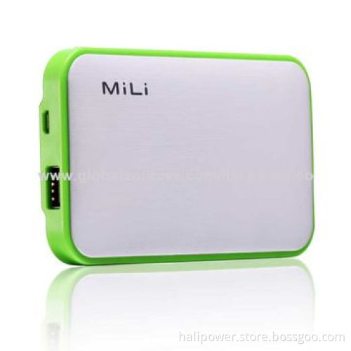 External/Portable Battery Charger for Smartphones with 6,000mAh Capacity, 5V/1A Input